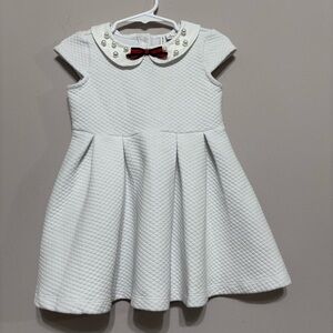 Janie & Jack dress with Peter Pan collar and pearls